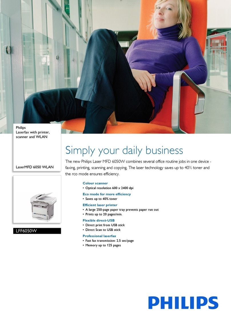 Philips LaserMFD 6050 WLAN User manual