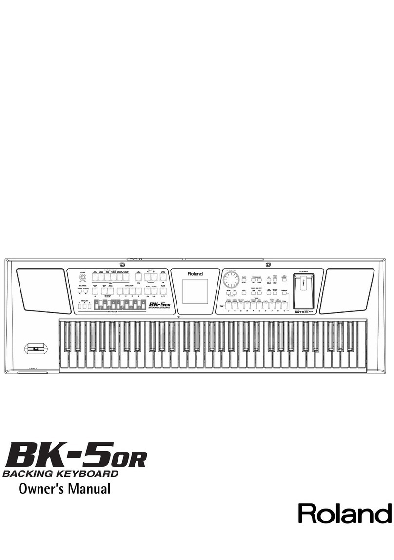 Roland BK-5OR User manual