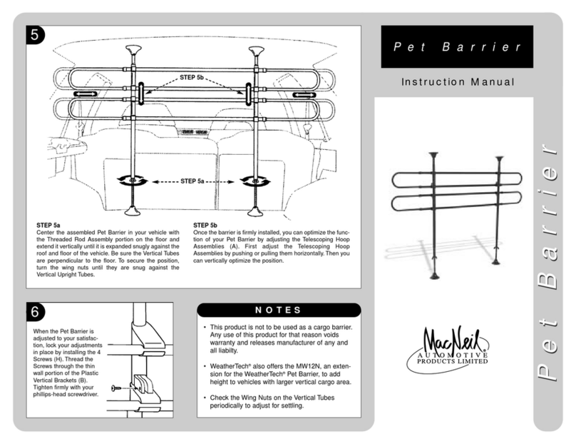 MacNeil Pet Barrier User manual