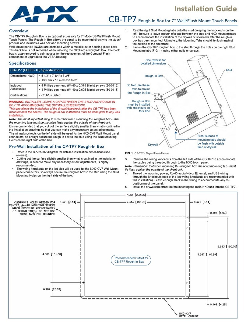 AMX CB-TP7 installation guide