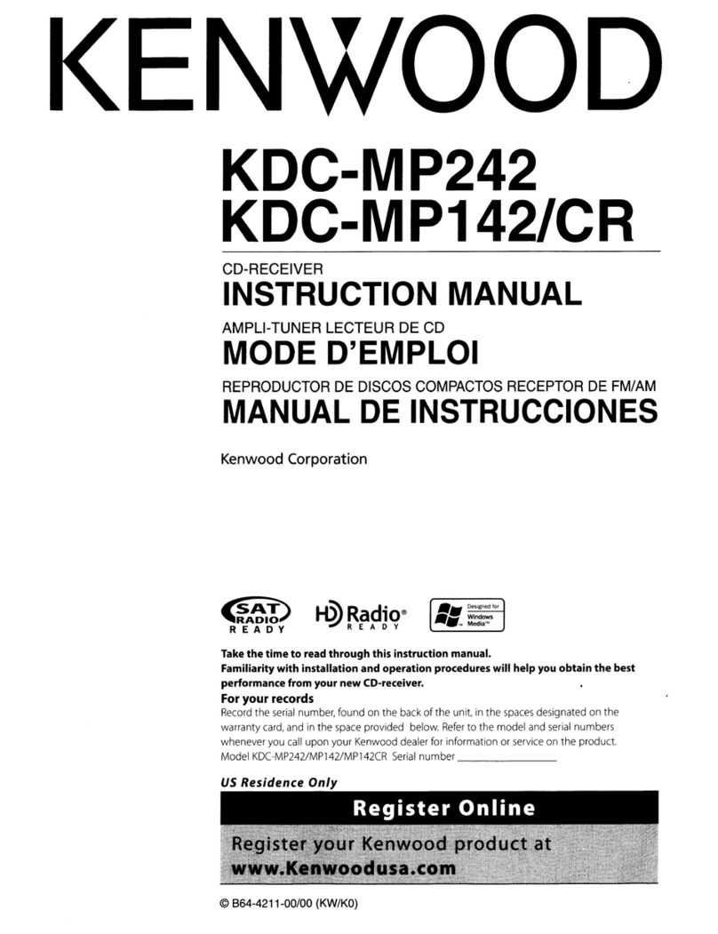 Kenwood KDC-MP242 - Radio / CD User manual