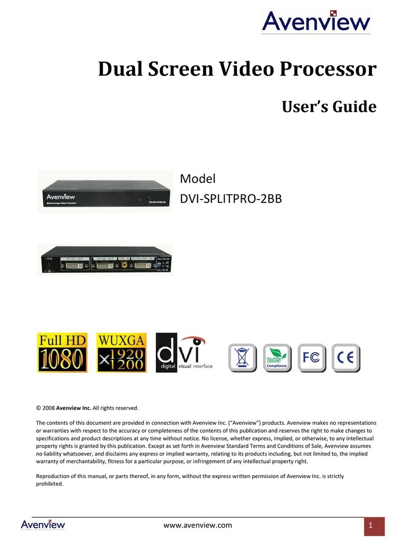 Avenview DVI-SPLITPRO-2BB user guide