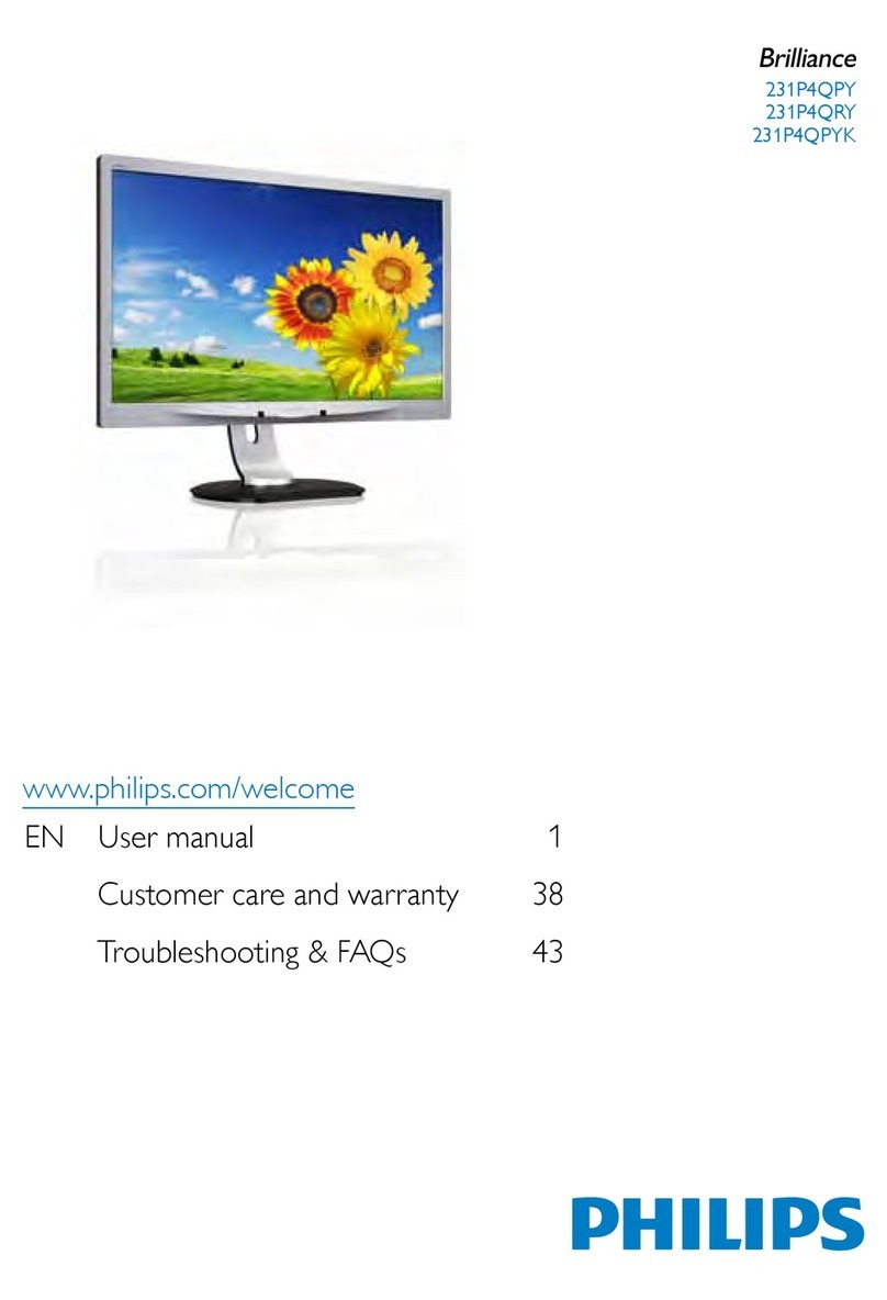 Philips Brilliance 231P4QPY User manual