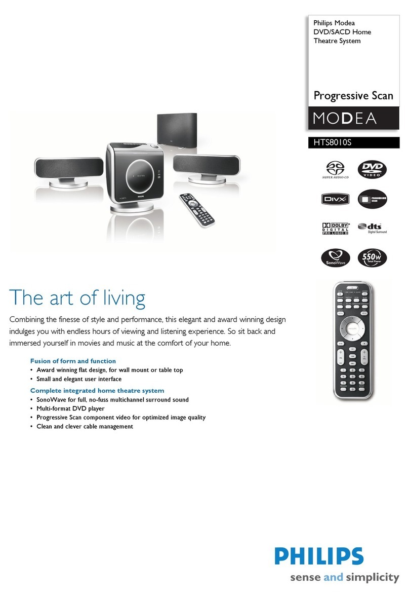 Philips Modea HTS8010S Specifications