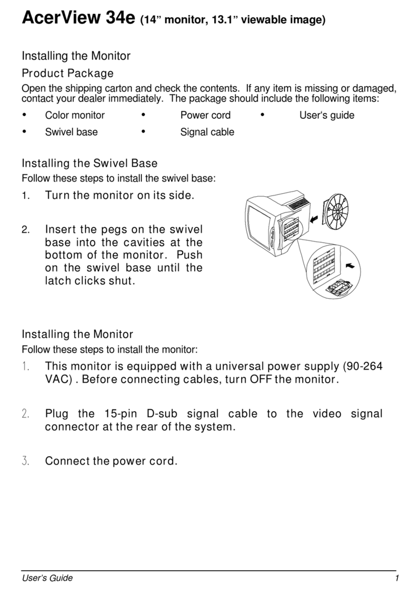 Acer AcerView 34e User manual