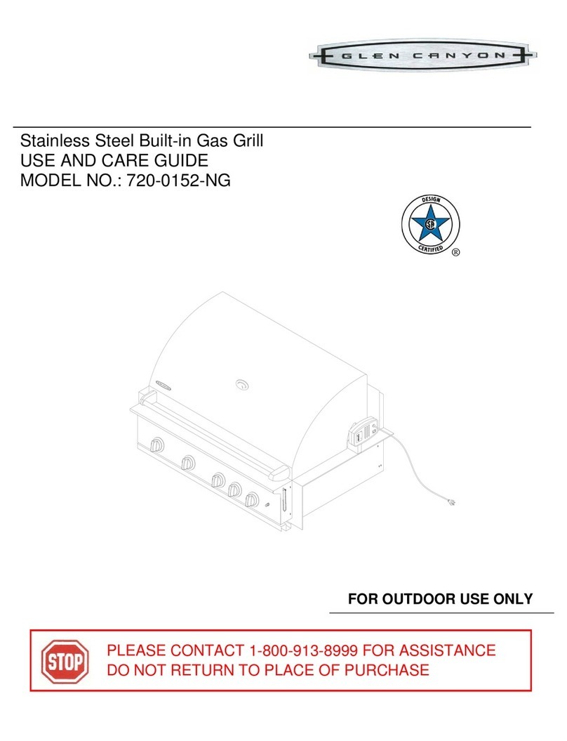 GLEN CANYON 720-0152-NG Use and care guide