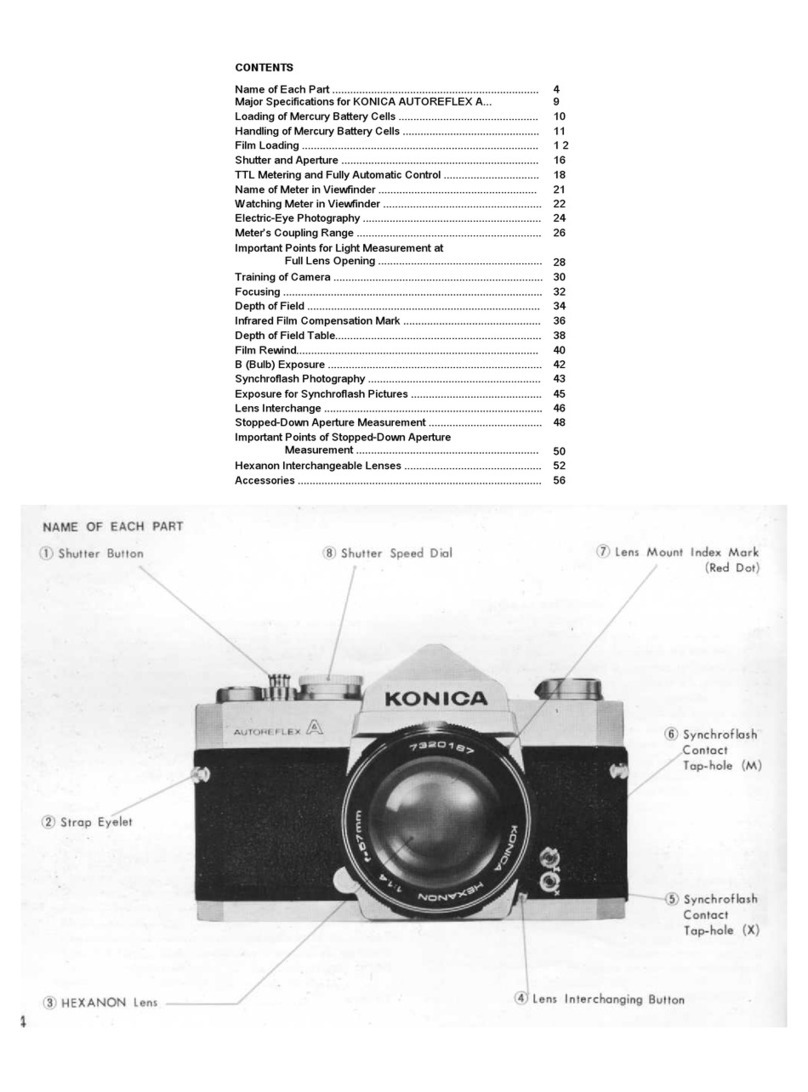 Konica Minolta AUTOREFLEX A Specifications