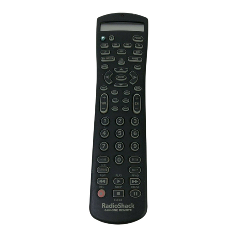 Radio Shack 8-IN-ONE REMOTE user guide