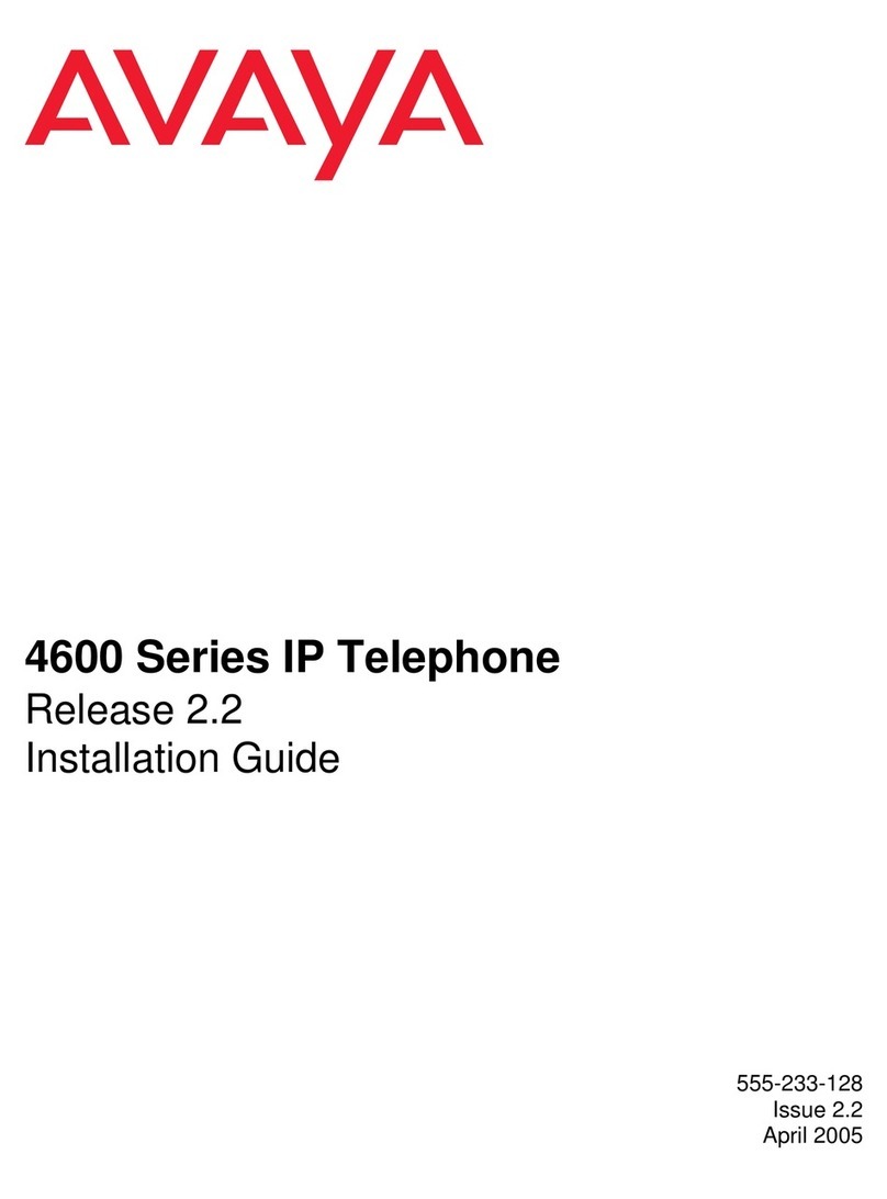 Avaya 4600 Series User manual