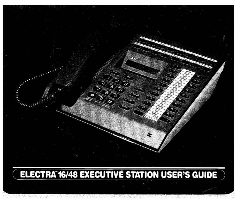 NEC Electra 16/48 User manual NEC Electra 16/48 User manual