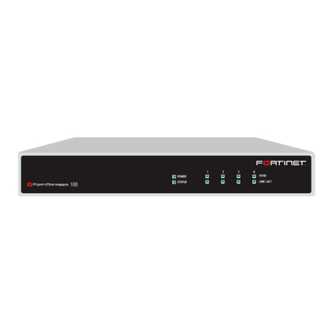 Fortinet FortiManager-100 User manual