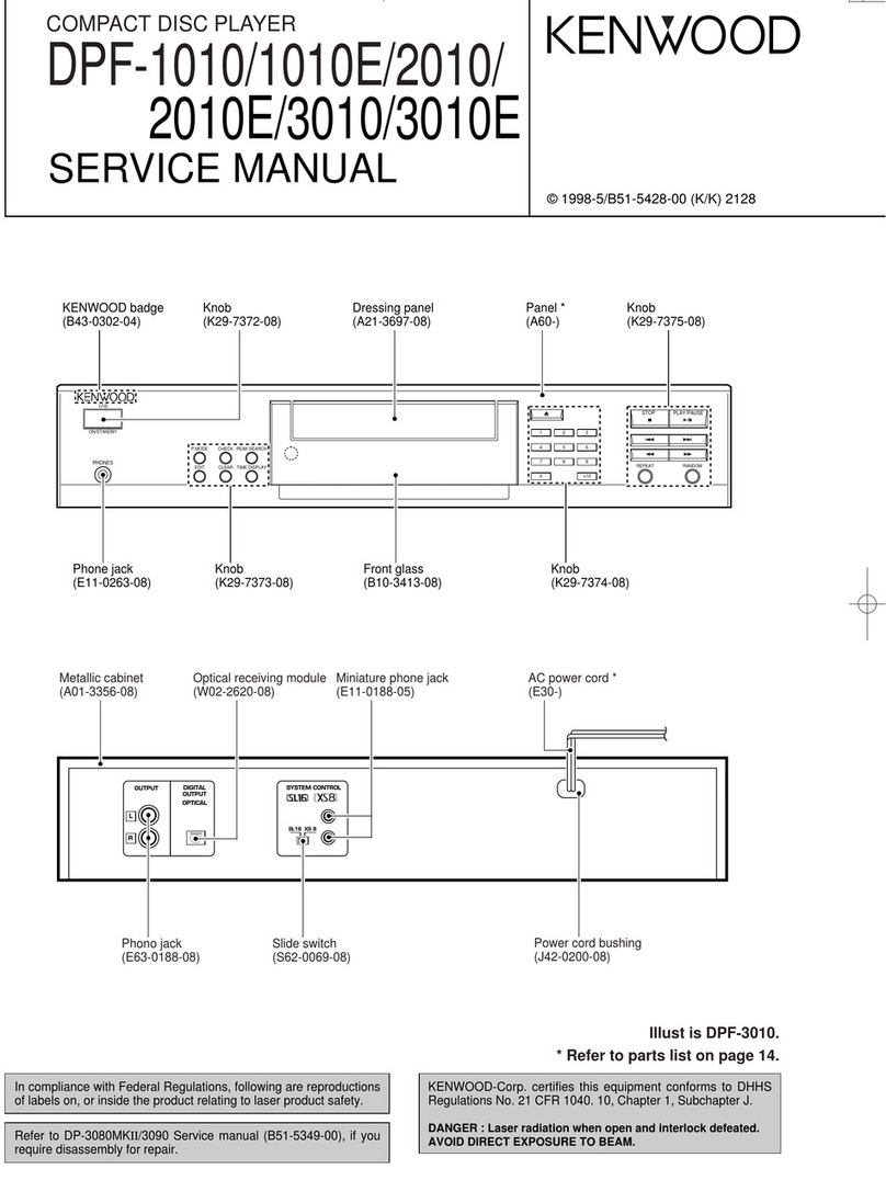 Kenwood DPF-1010 User manual
