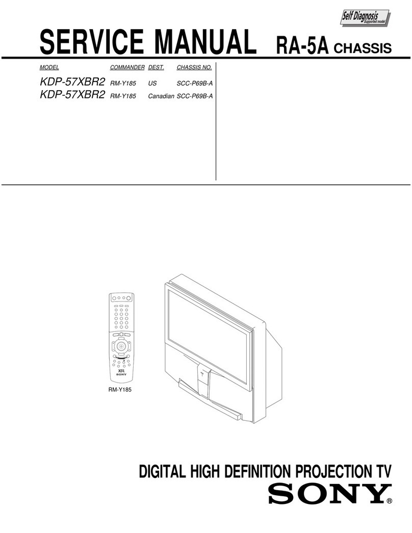 Sony KDP-57XBR2 - Digital High Definition Projection... User manual Sony KDP-57XBR2 - Digital High Definition Projection... User manual