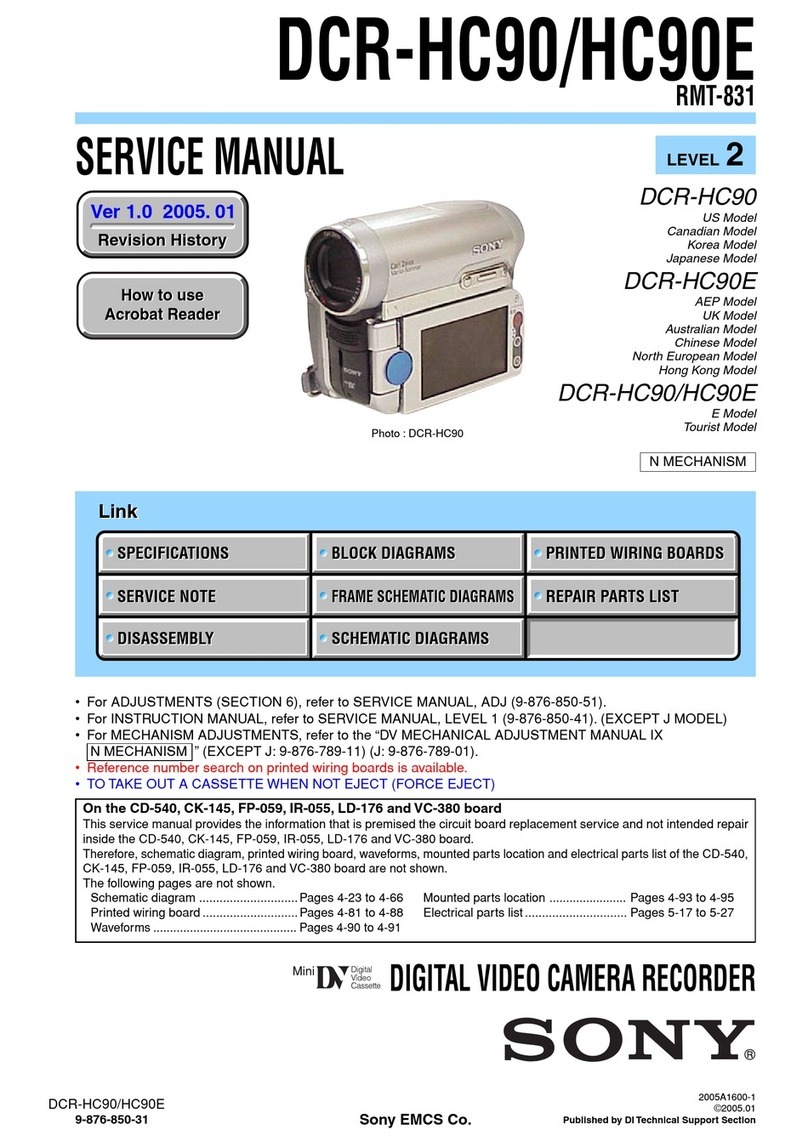 Sony Handycam DCR-HC90 User manual