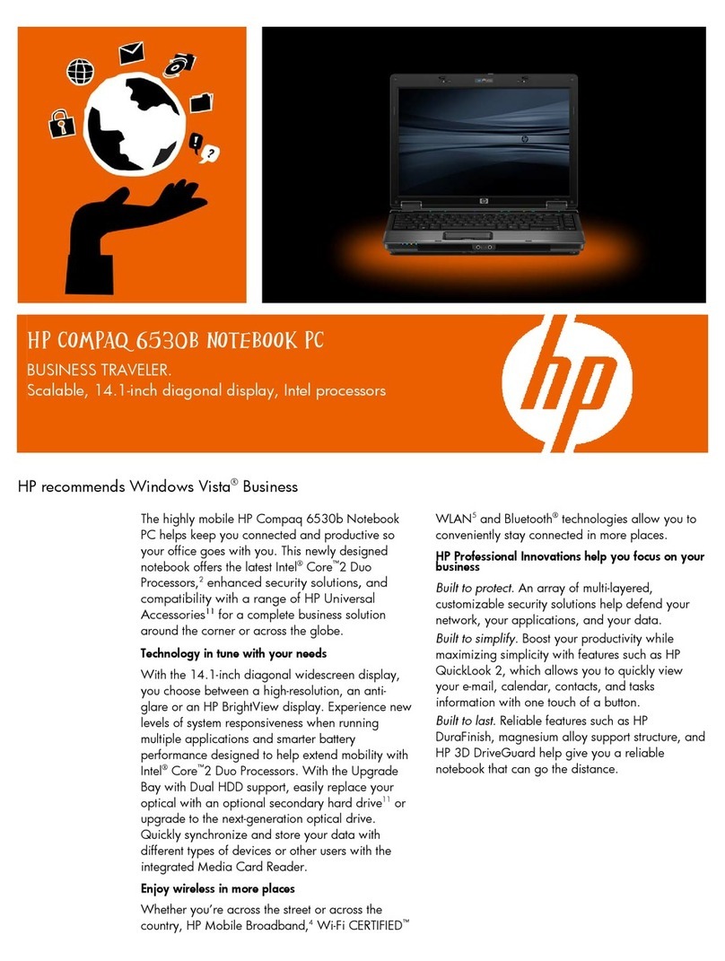 HP 6530b - Compaq Business Notebook User manual