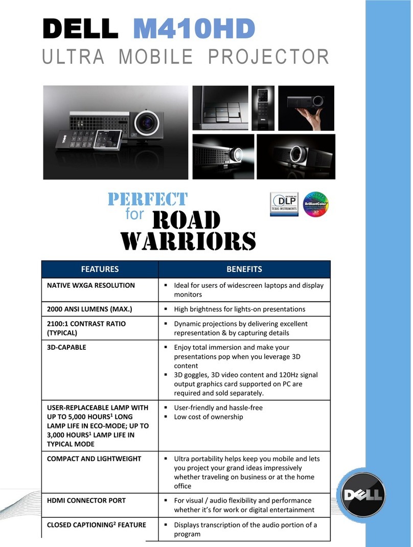Dell M410HD User manual