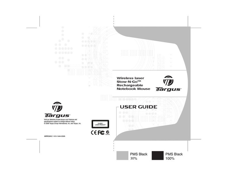 Targus Wireless laser Stow-N-Go Rechargeable Notebook... User manual Targus Wireless laser Stow-N-Go Rechargeable Notebook... User manual