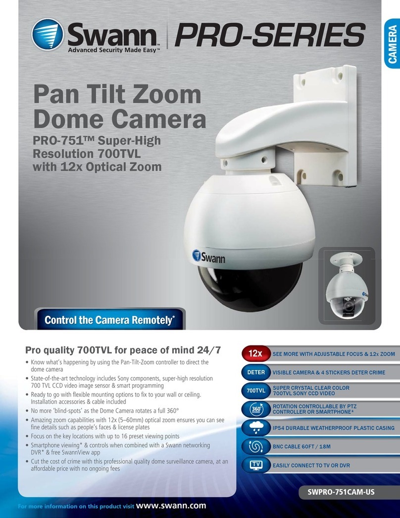 Swann PRO-751 Speci?cations
