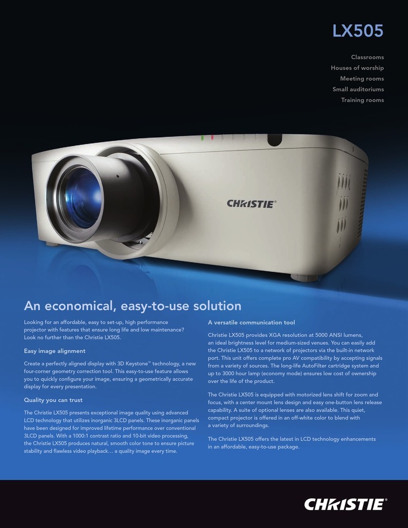 Christie LX505 User manual