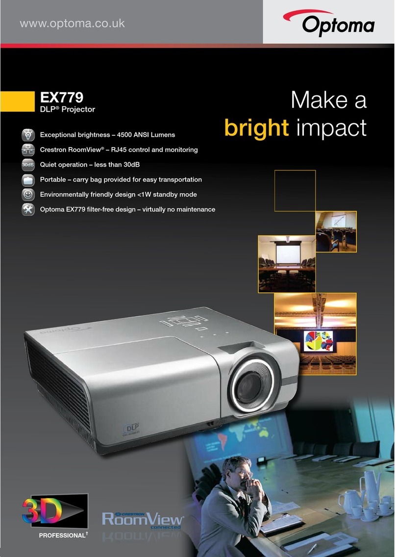Optoma EX779 Brochure & specs
