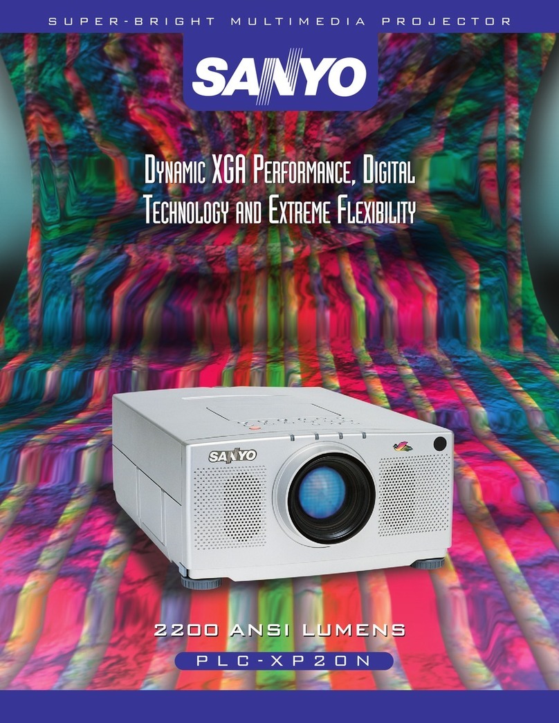 Sanyo PLC-XP20N User manual