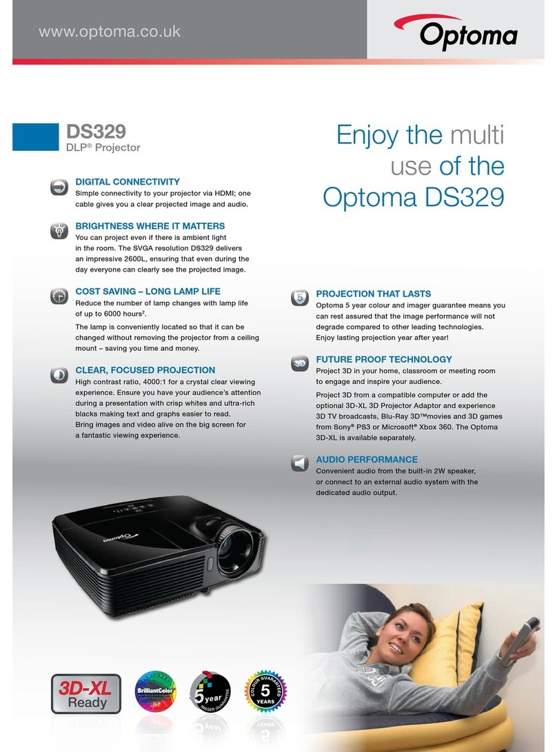Optoma DS329 User manual