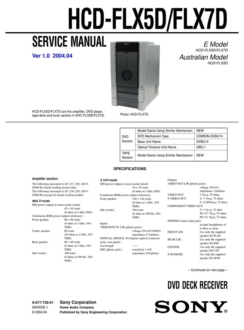 Sony HCD-FLX7D User manual