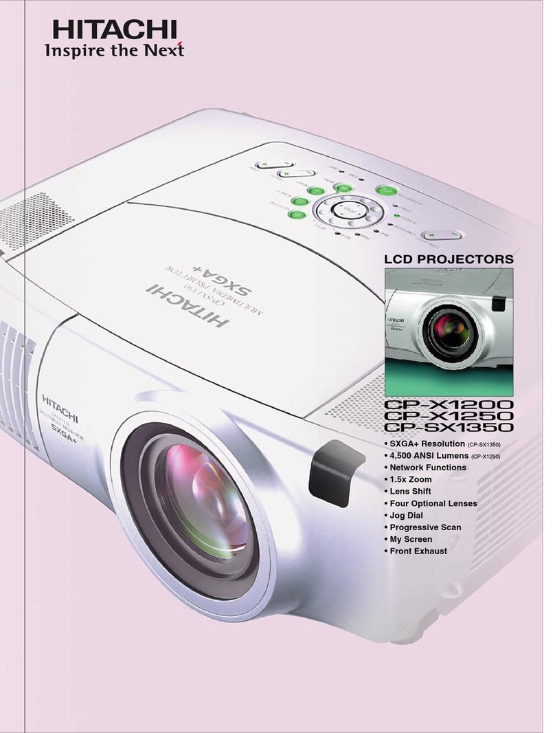 Hitachi CP-X1200 Series User manual