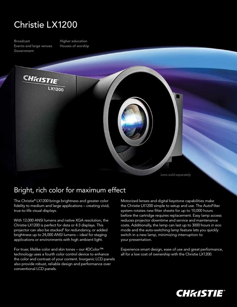 Christie LX1200 Specifications