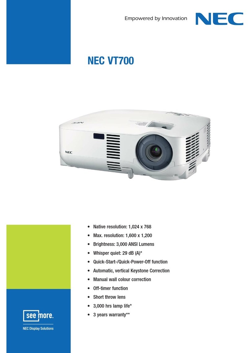 NEC VT700 Specifications