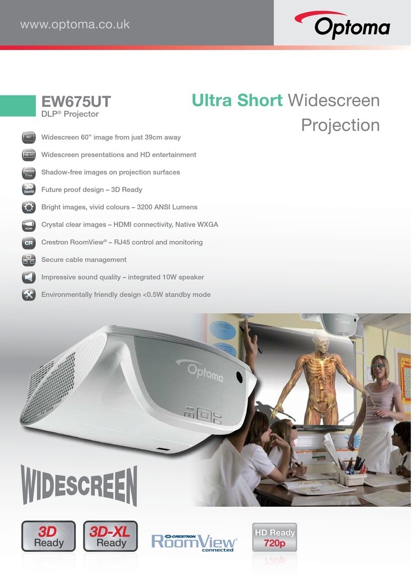 Optoma EW675UT User manual Optoma EW675UT User manual