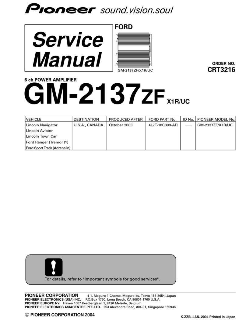 Pioneer GM-2137ZF/X1R/UC User manual