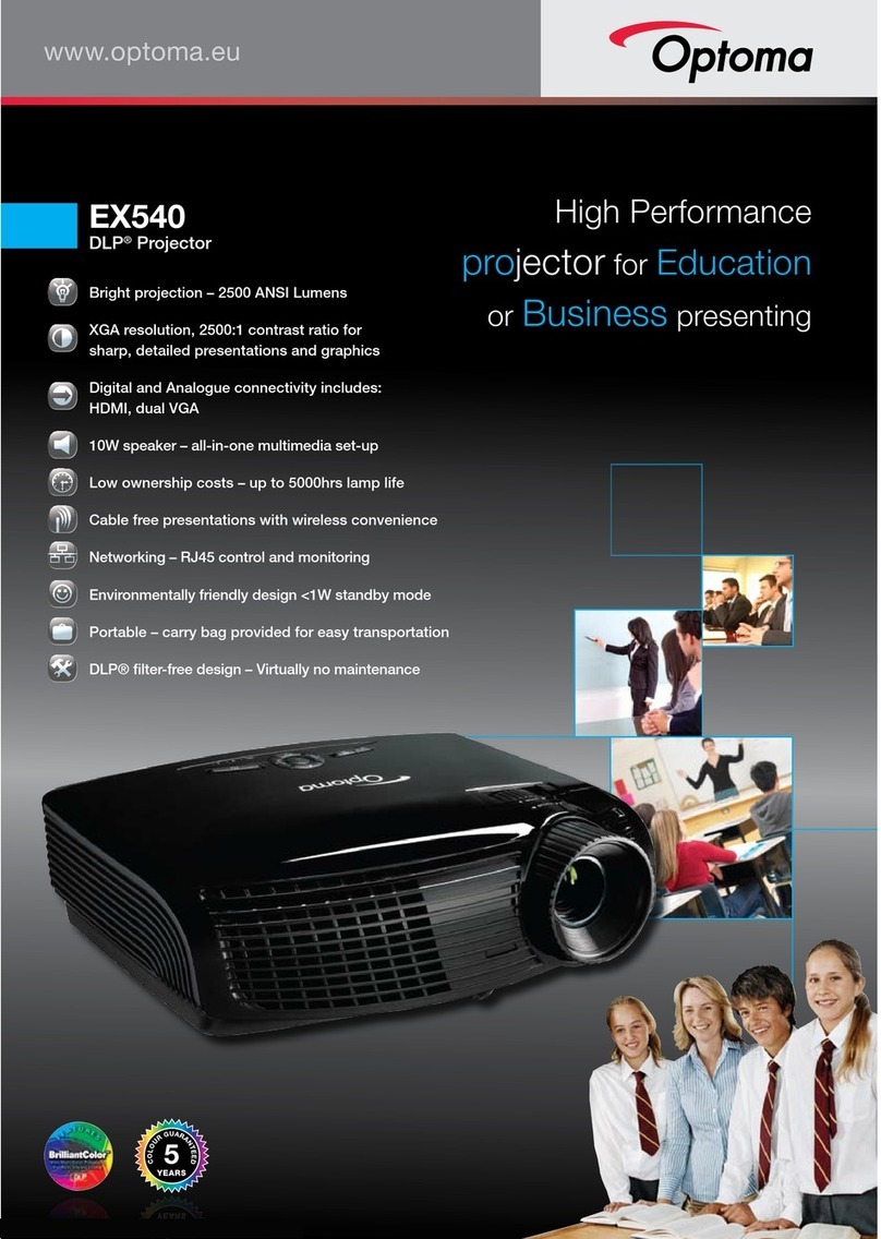 Optoma EX540 User manual