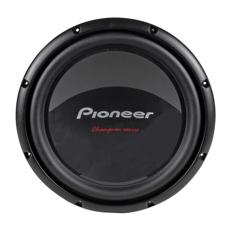 Pioneer TS-W309S4 instruction manual Pioneer TS-W309S4 instruction manual