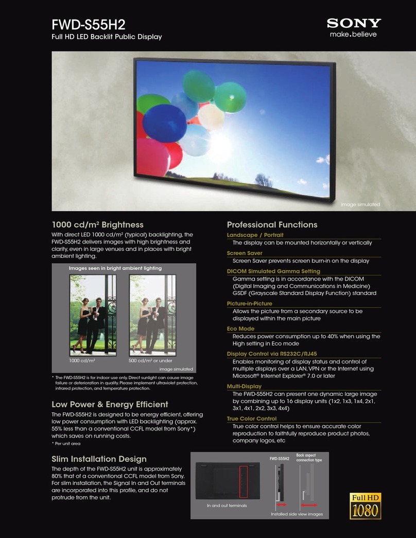 Sony FWD-S55H2 User manual Sony FWD-S55H2 User manual