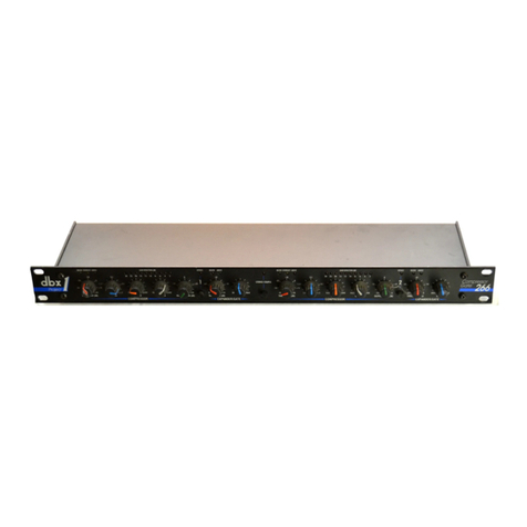 dbx 266 User manual