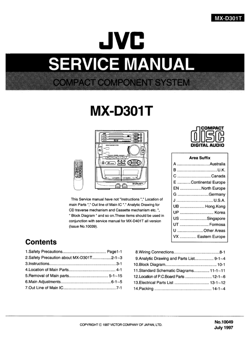 JVC MX-D301T User manual