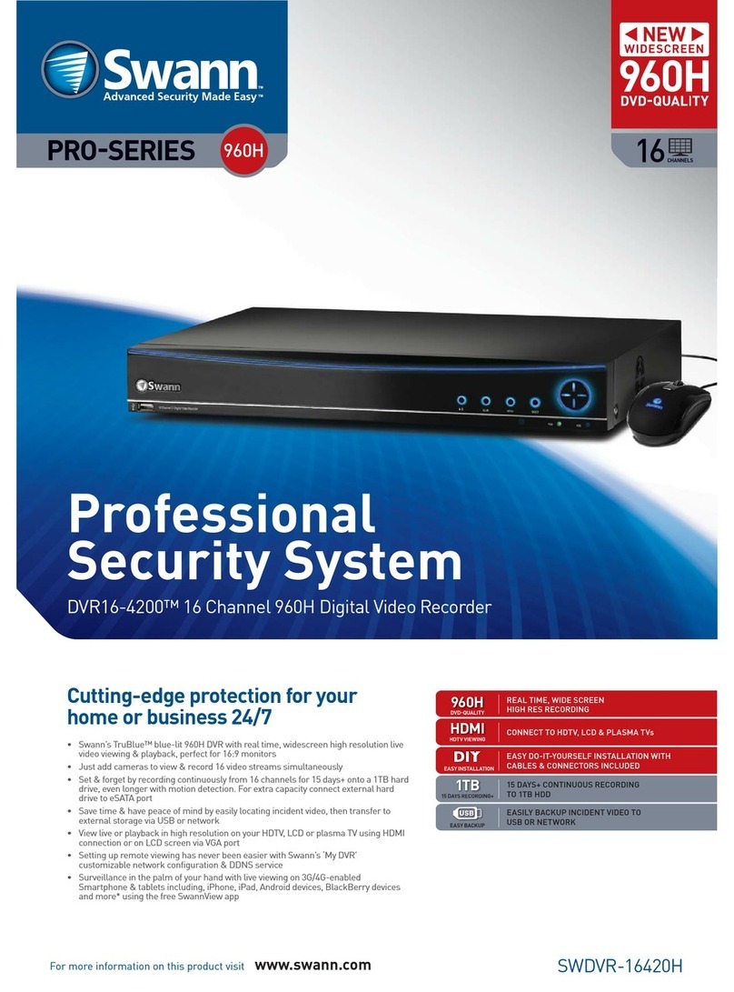 Swann DVR16-4200 User manual