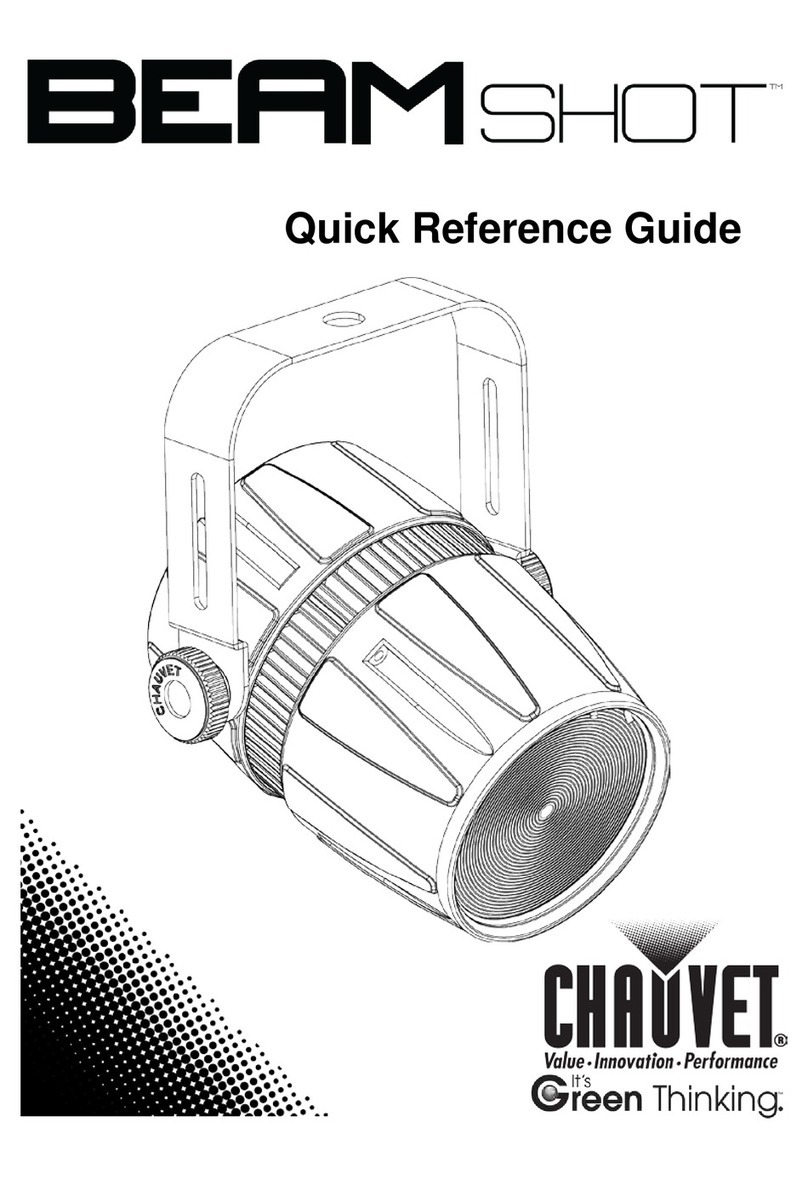 Chauvet BEAMSHOT Quick reference guide