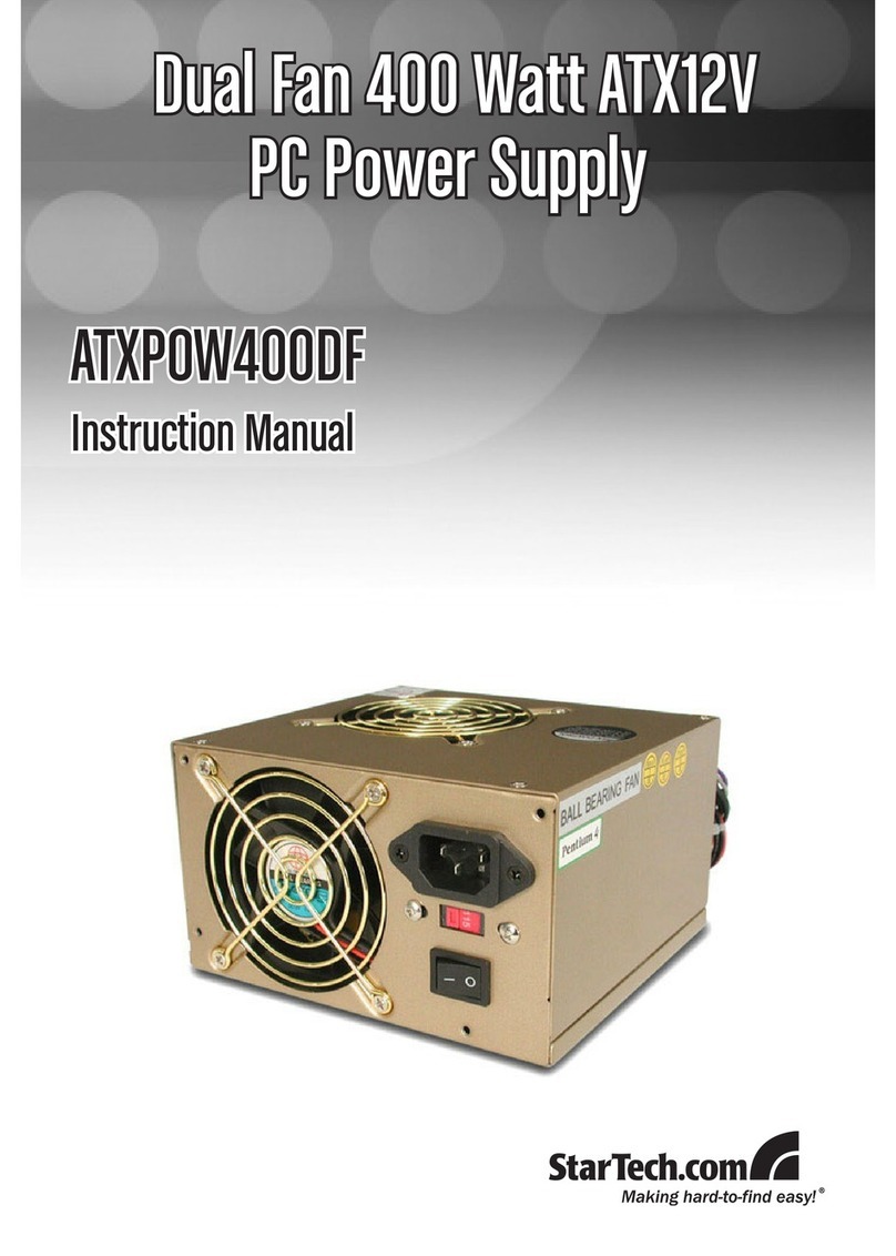 StarTech.com ATXPOW400DF instruction manual