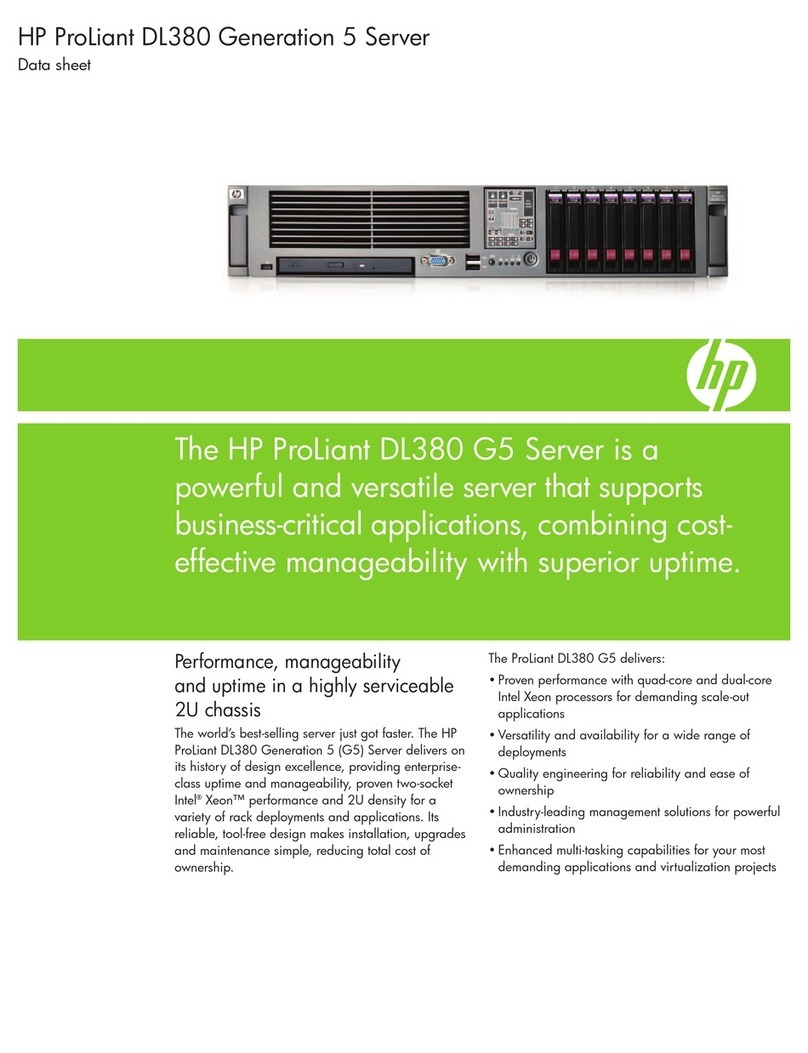 HP ProLiant DL380 User manual