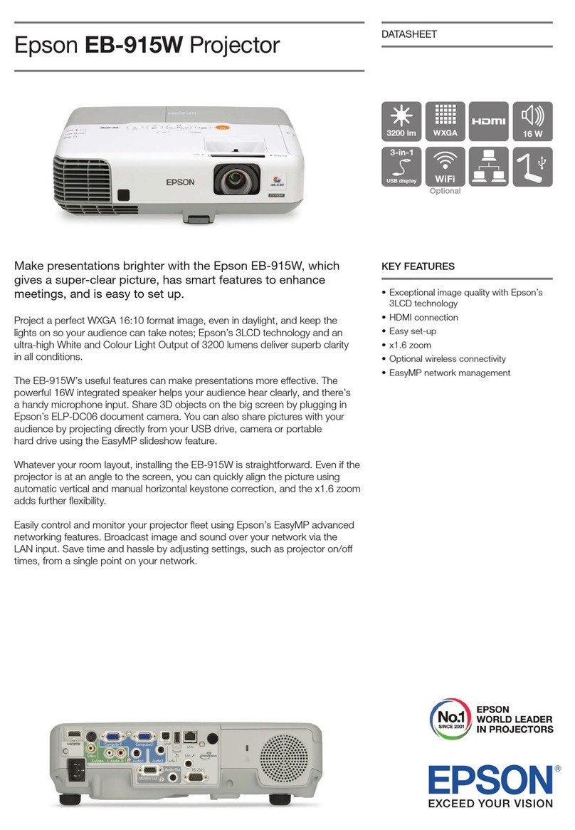 Epson EB-915W User manual