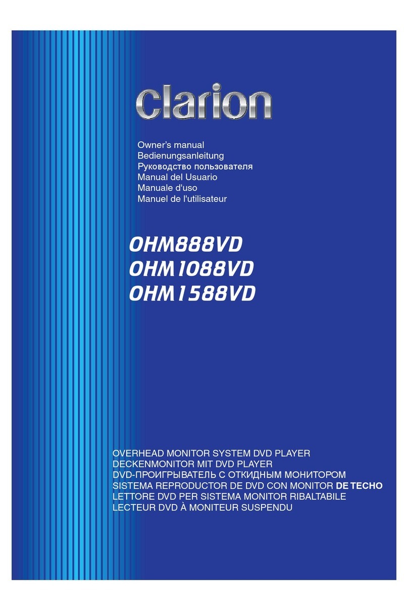 Clarion OHM888VD owner's manual