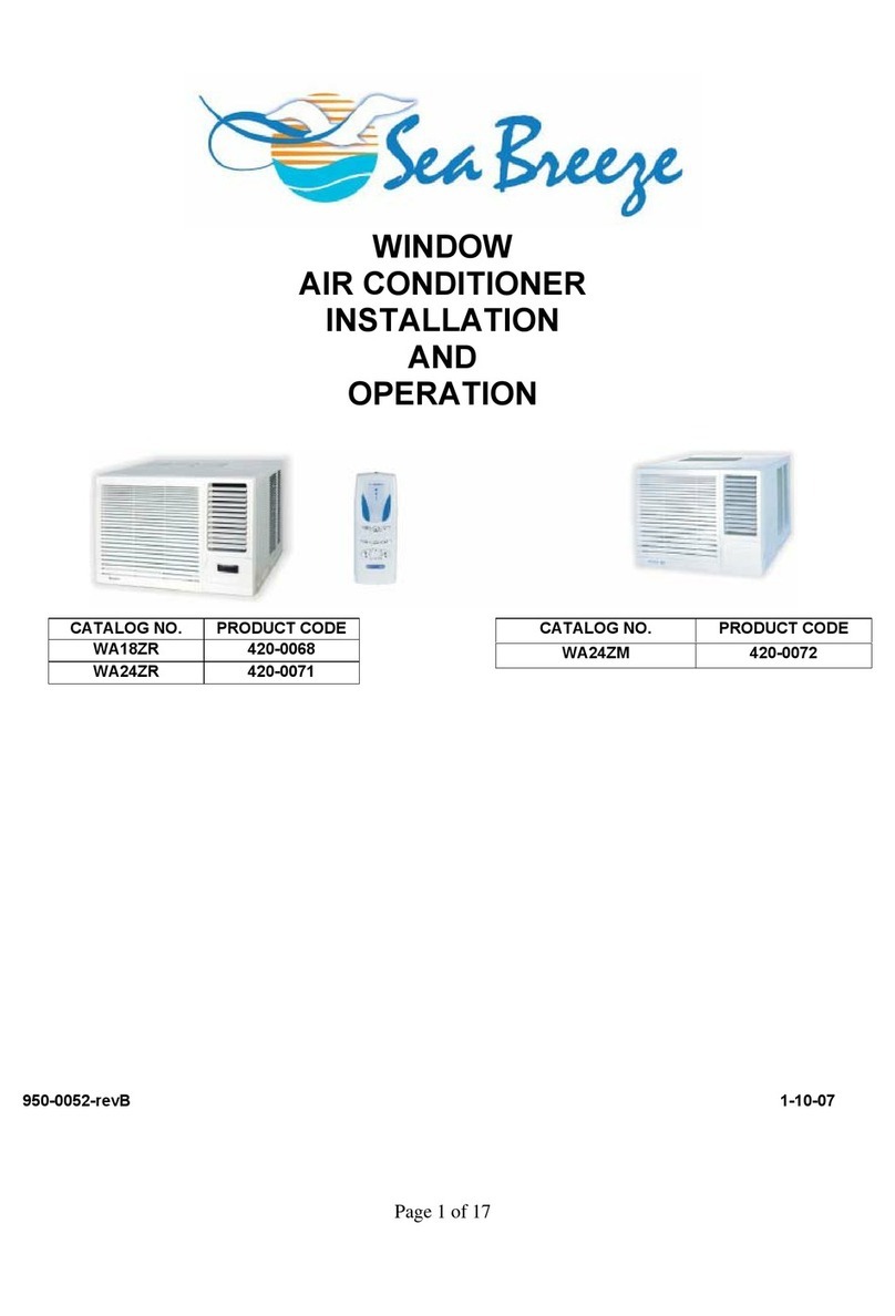Seabreeze WA18ZR User manual