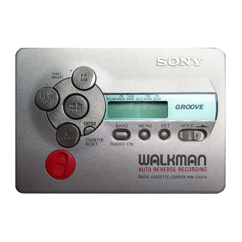 Sony Walkman WM-GX670 User manual