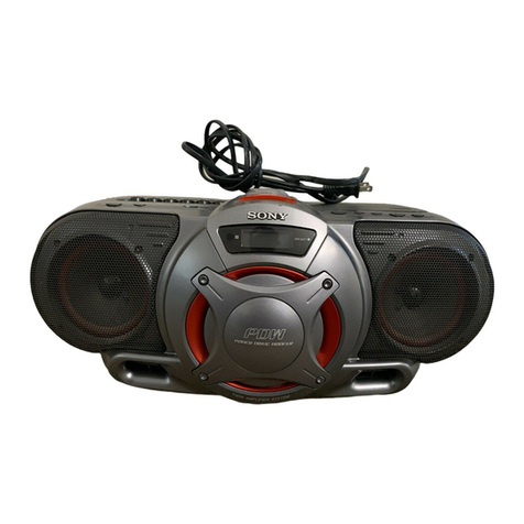 Sony CFD-G35 - Cd Radio Cassette-corder Service manual