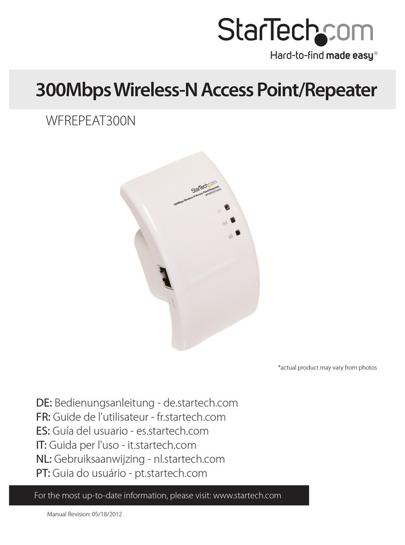 StarTech.com WFREPEAT300N User manual StarTech.com WFREPEAT300N User manual