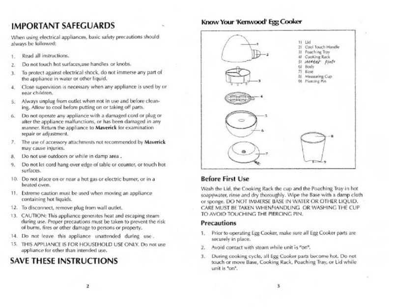 Edison Egg Cooker quick guide