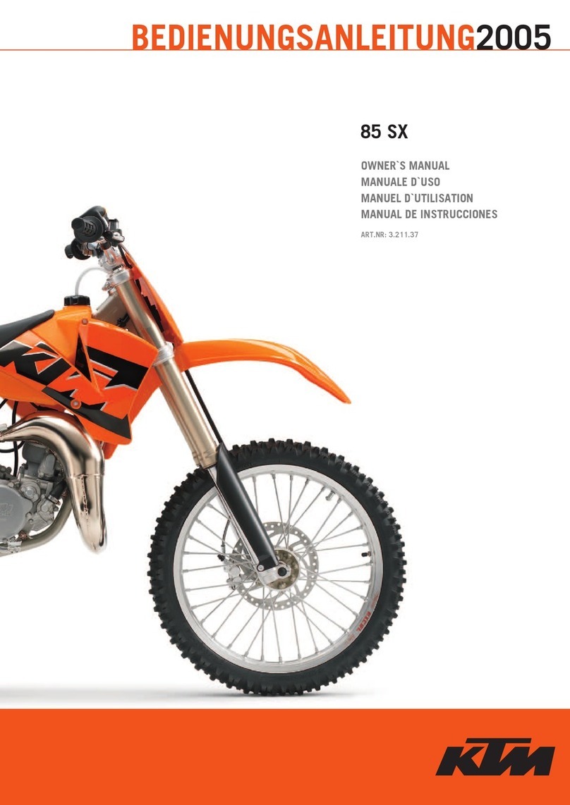 KTM 85 SX 2005 User manual KTM 85 SX 2005 User manual