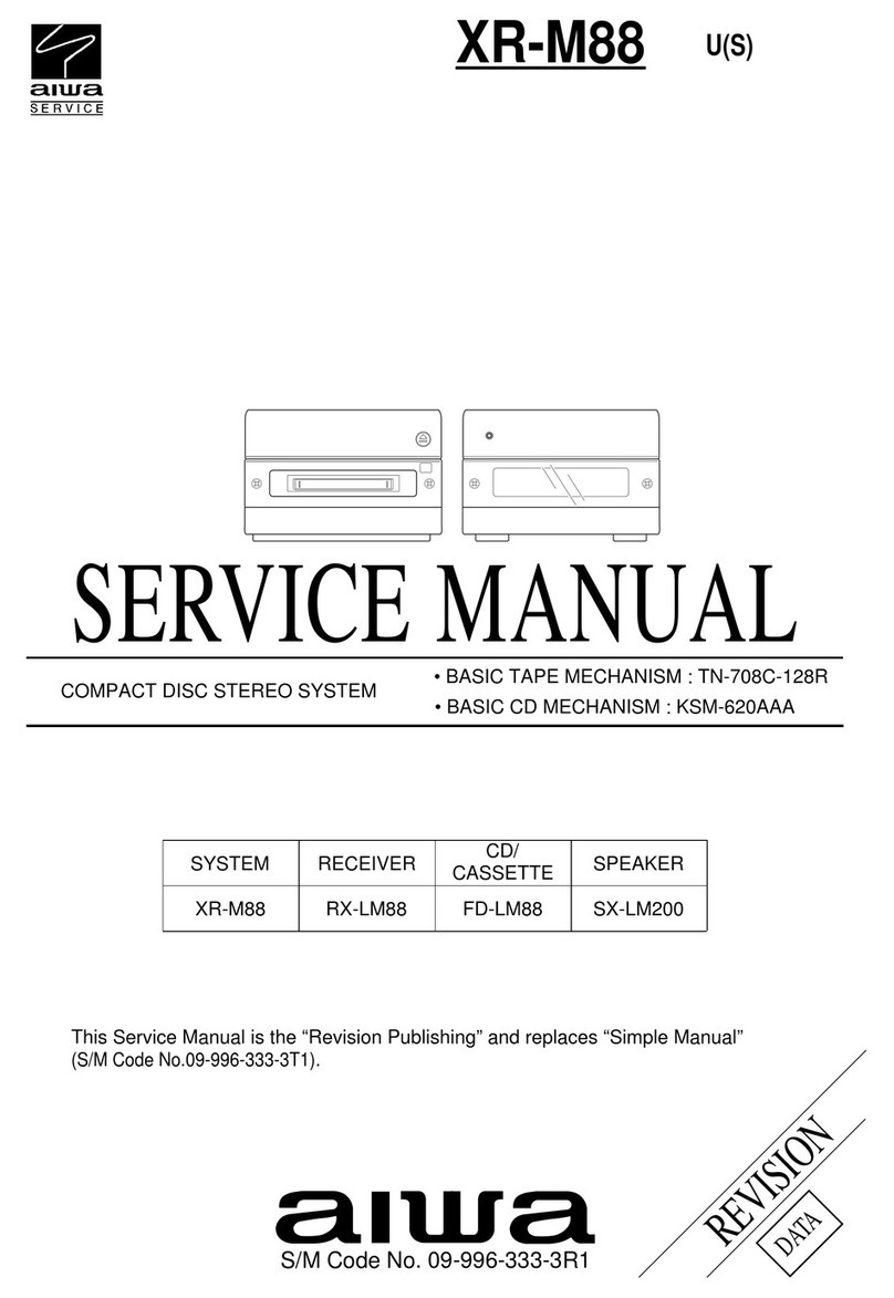 Aiwa XR-M88 User manual